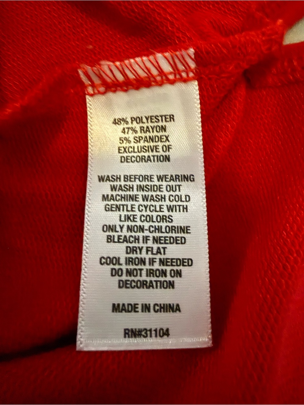 Crown & Ivy The Good Old Days Red Graphic Sweatshirt Top L NWT - Picture 8 of 8